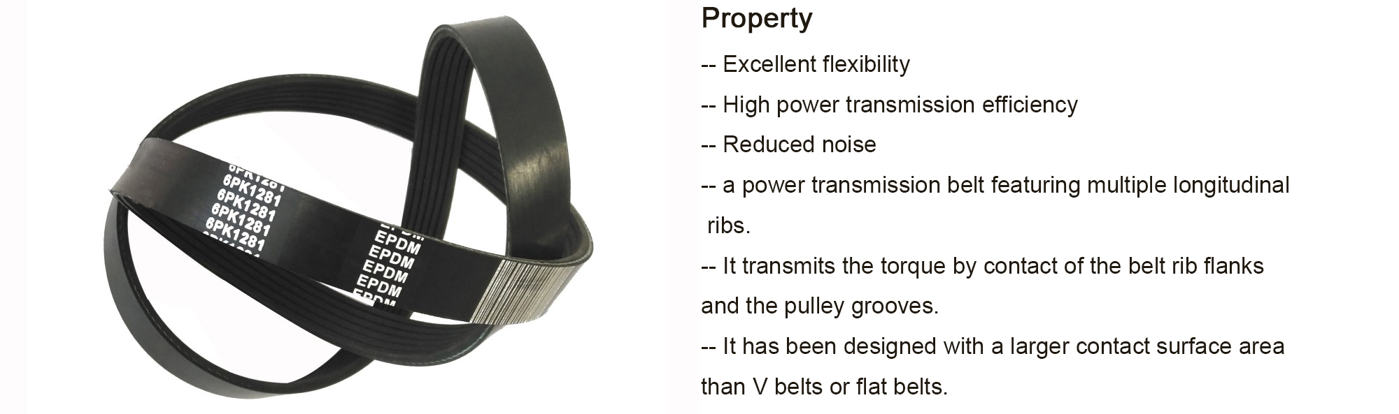 Automotive HNBR PK belt V ribbed belt for Volvo